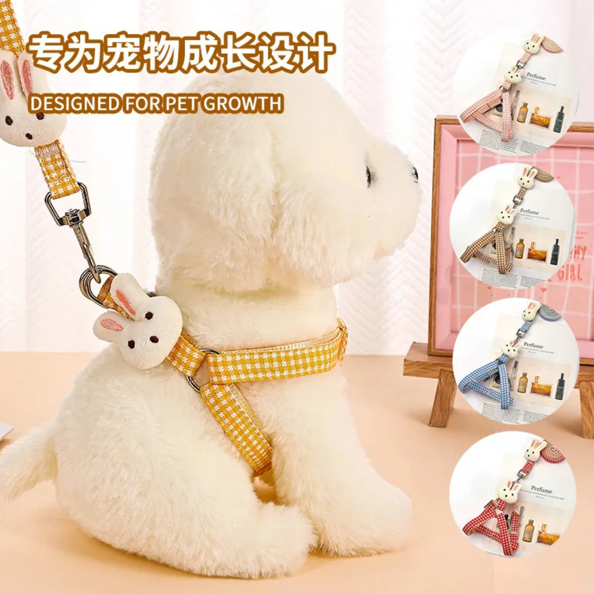 Small Dog Harness Leash Quick Release Nylon Straps Anti Pulls Dogs Pet Items Cat Leash Supplies Lanyard Accessories