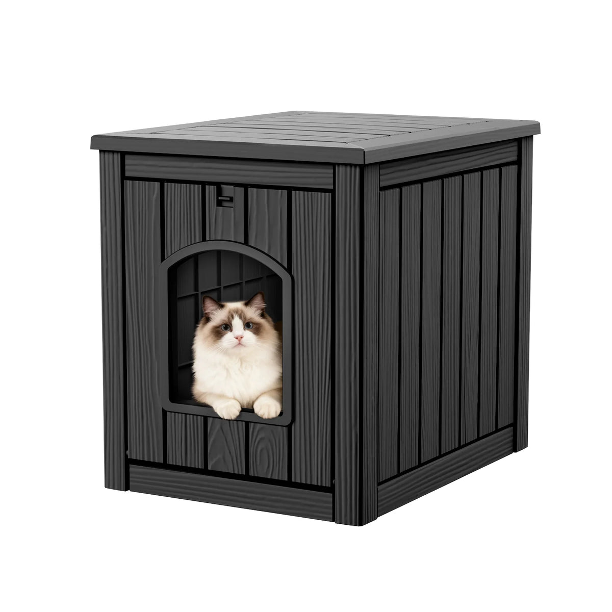 Resin Cat House End Table And Pet Kennel