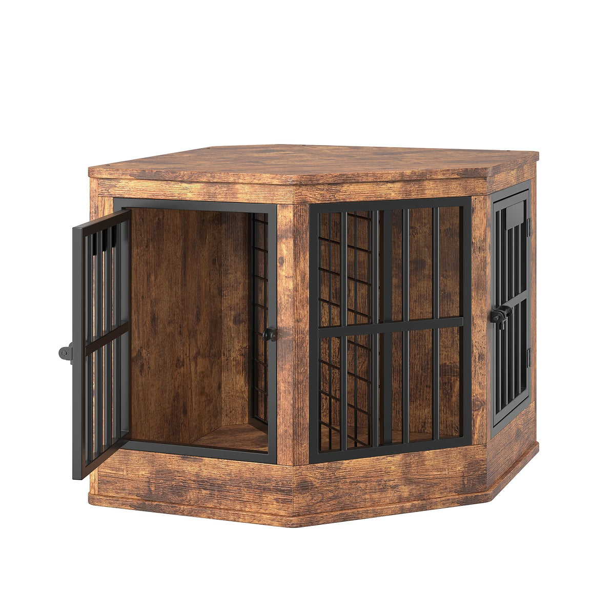 Modern Wooden Corner Dog Crate Furniture