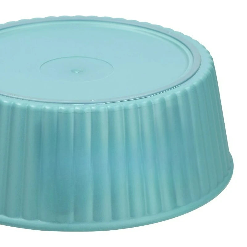 Embossed Woof Plastic Pet Feeding Bowl