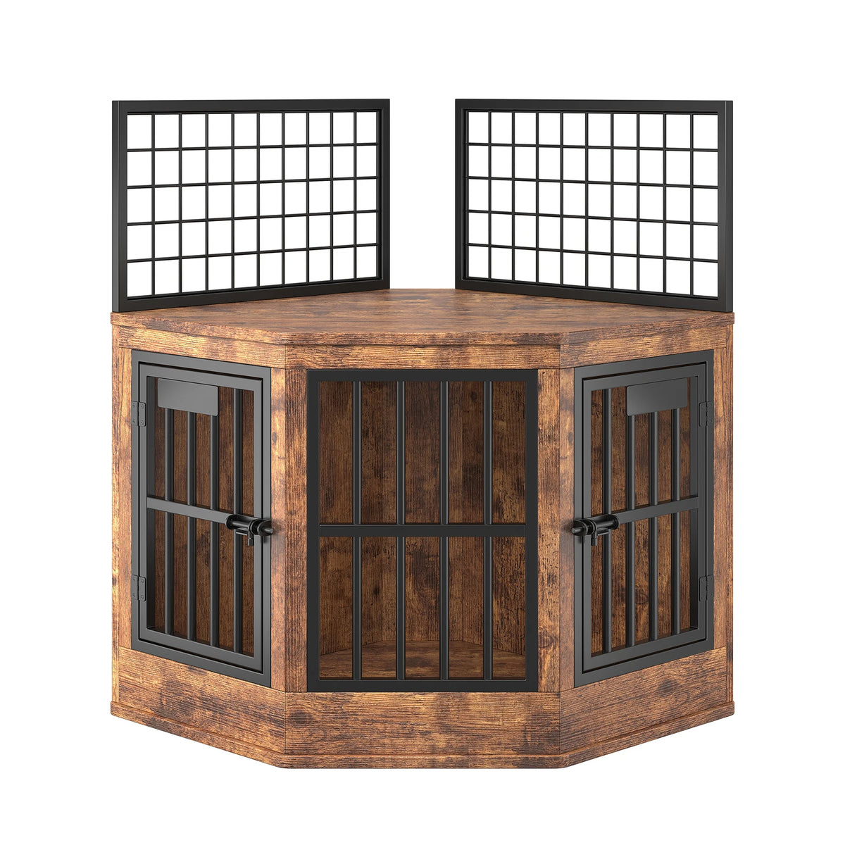 Modern Wooden Corner Dog Crate Furniture