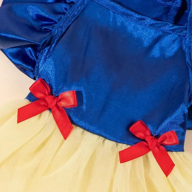 Printed Pet Princess Dress With Bow
