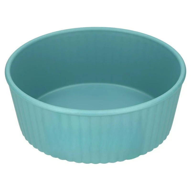 Embossed Woof Plastic Pet Feeding Bowl