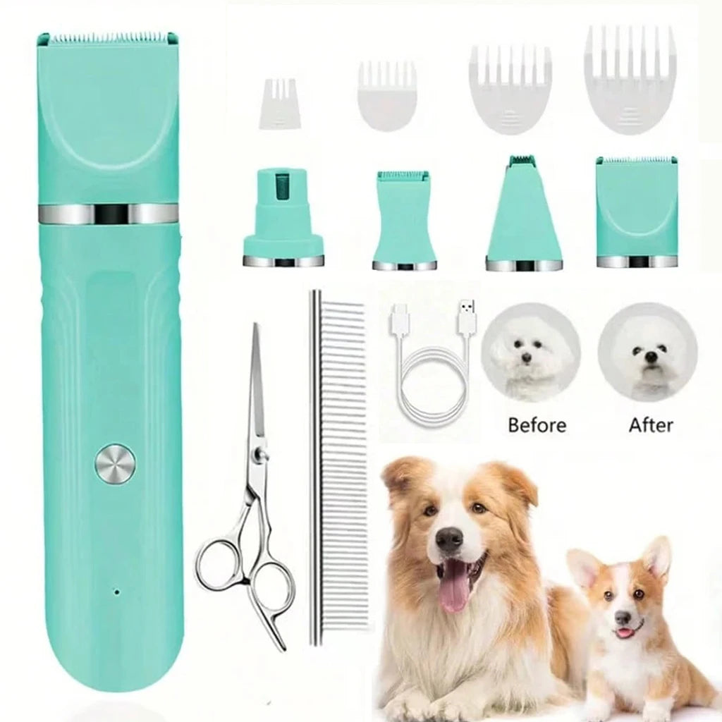SHUYU Rechargeable Pet Grooming Clipper Kit