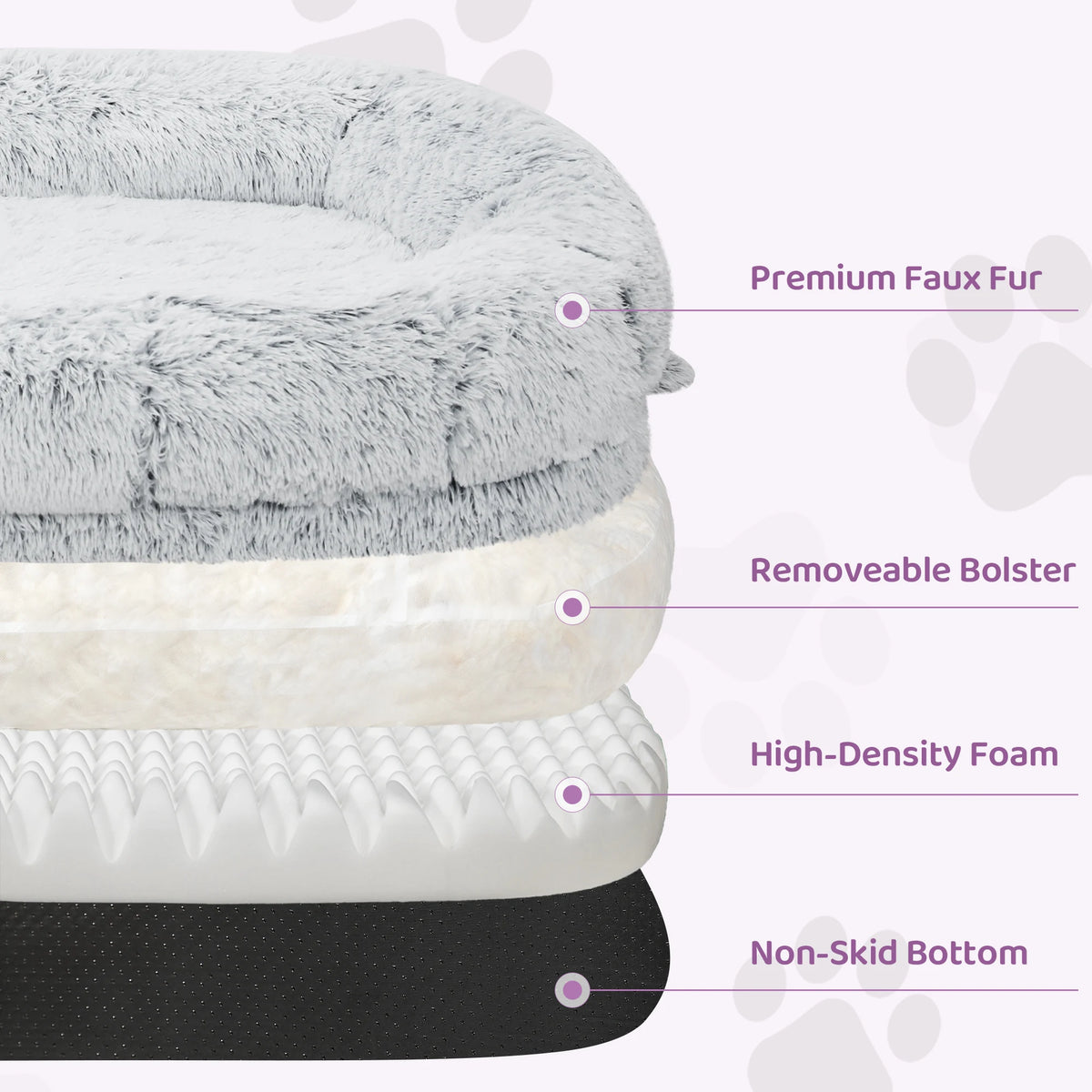 Orthopedic Human Dog Bed With Removable Cover