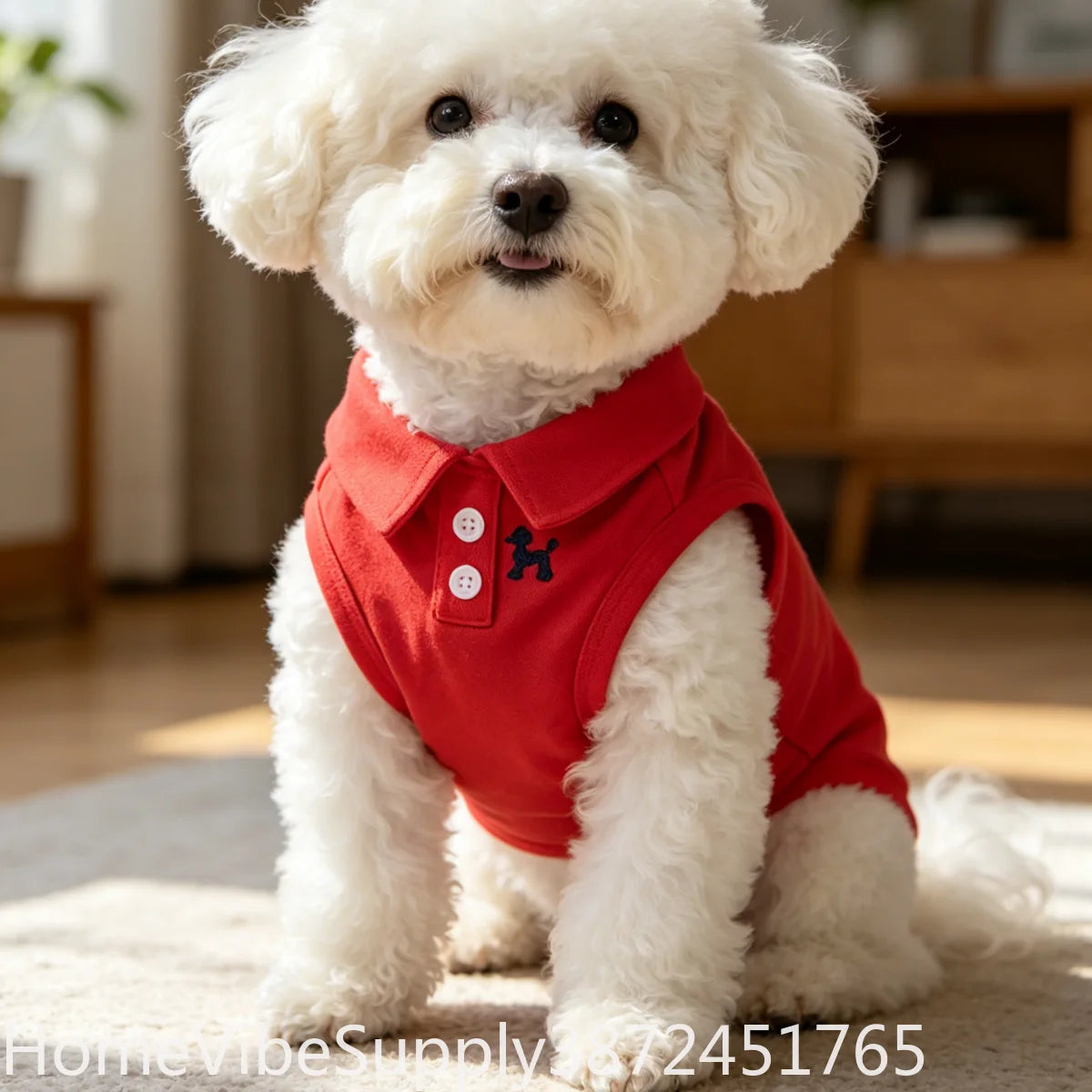 Breathable Pet Polo Shirt for Dogs and Cats