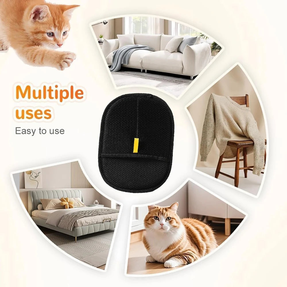 Double Sided Washable Pet Hair Remover Gloves