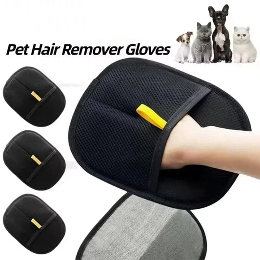 Reusable Double Sided Pet Hair Removal Gloves