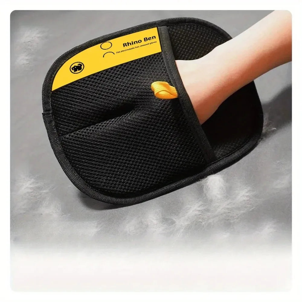 Pet Hair Removal Grooming Gloves for Cats and Dogs