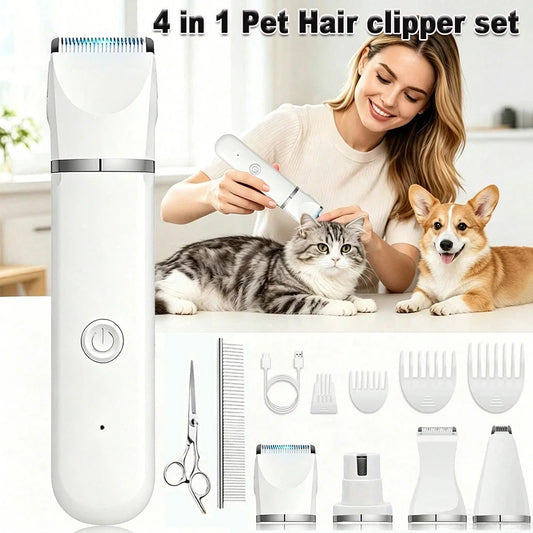 SHUYU Rechargeable Pet Grooming Clipper Kit