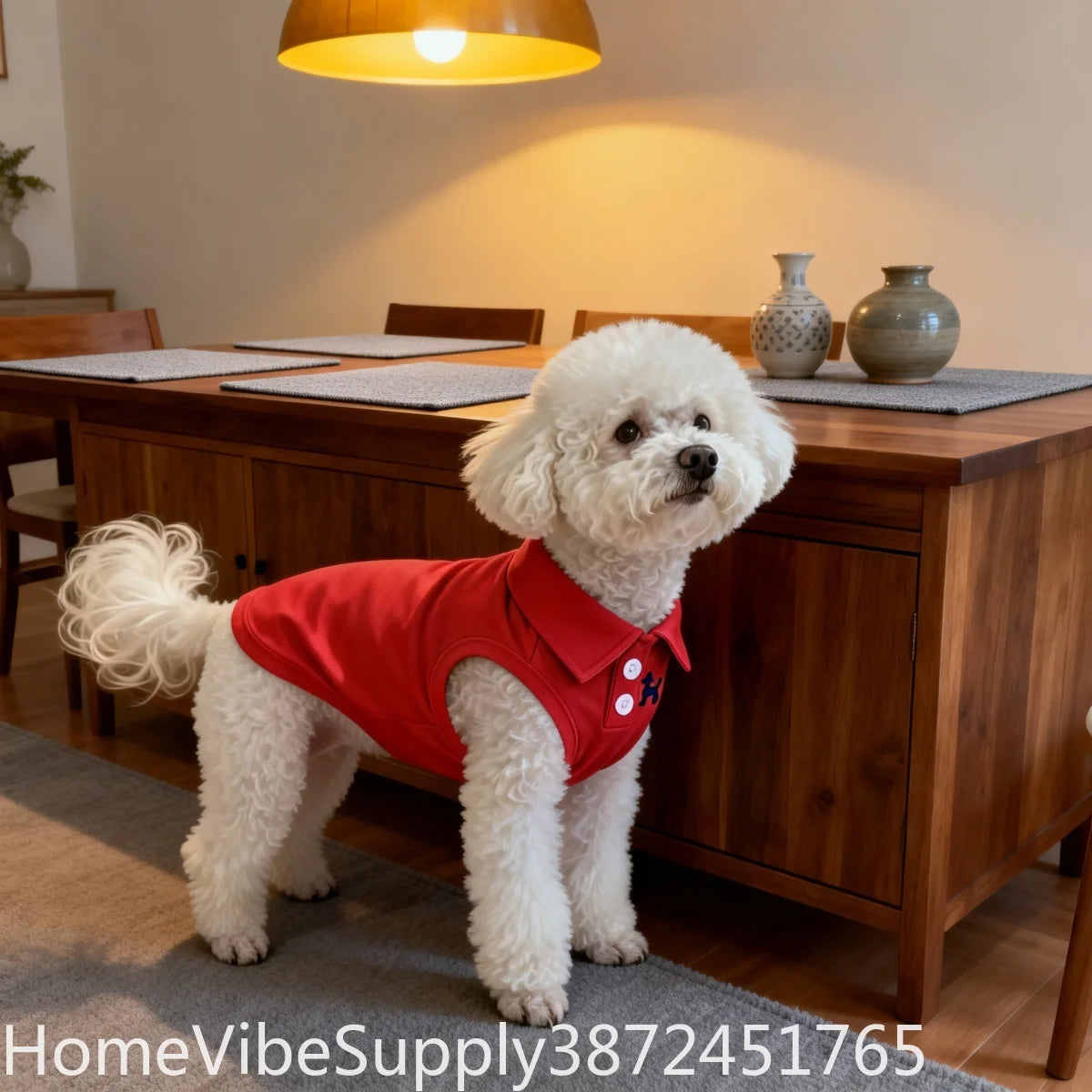 Breathable Pet Polo Shirt for Dogs and Cats