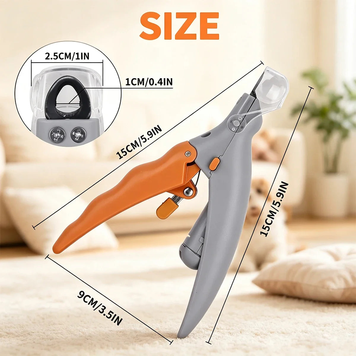 LED Light Pet Nail Clipper With Magnification