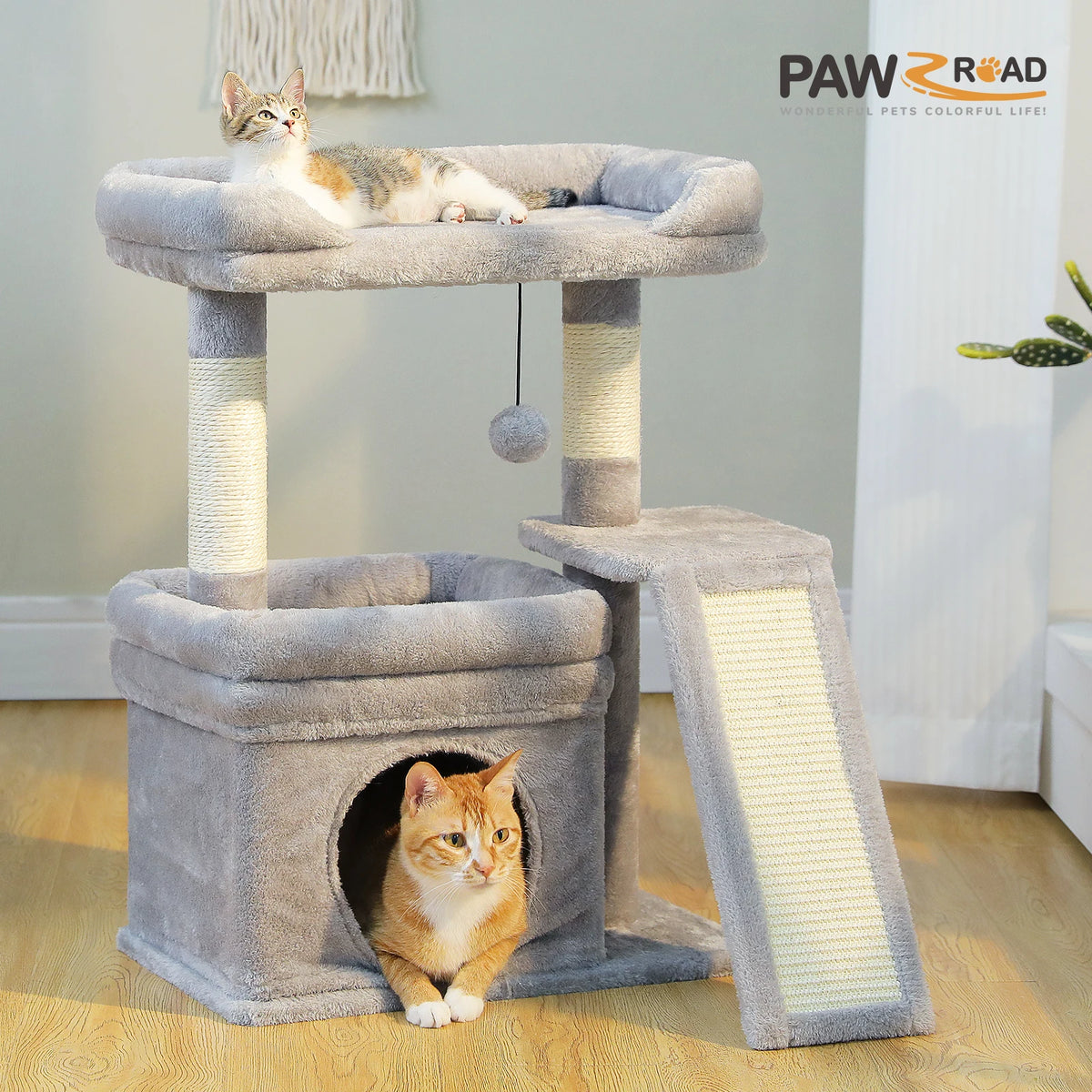 PAWZ Road Cat Tree With Sisal Scratching Post