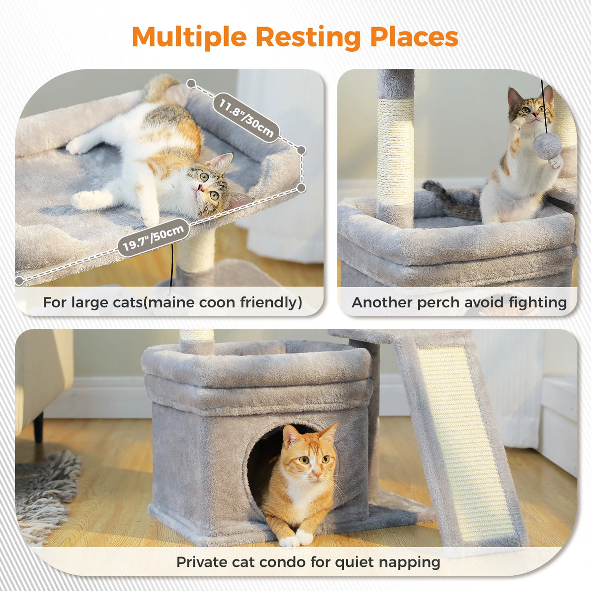 PAWZ Road Cat Tree With Sisal Scratching Post