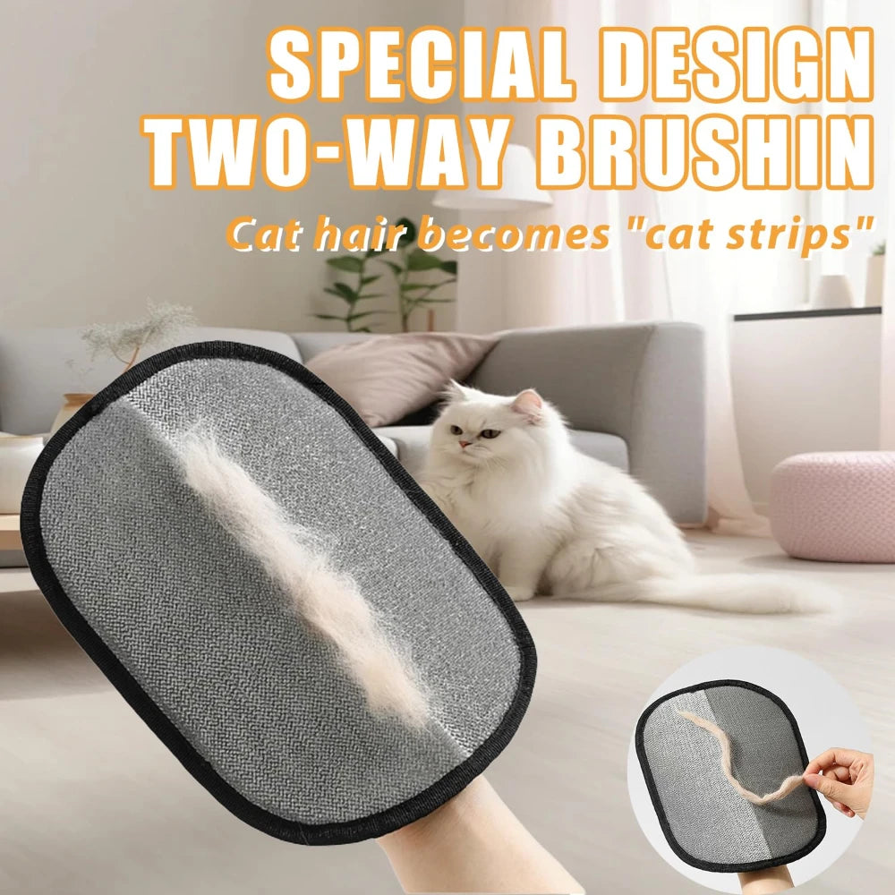 Double Sided Washable Pet Hair Remover Gloves