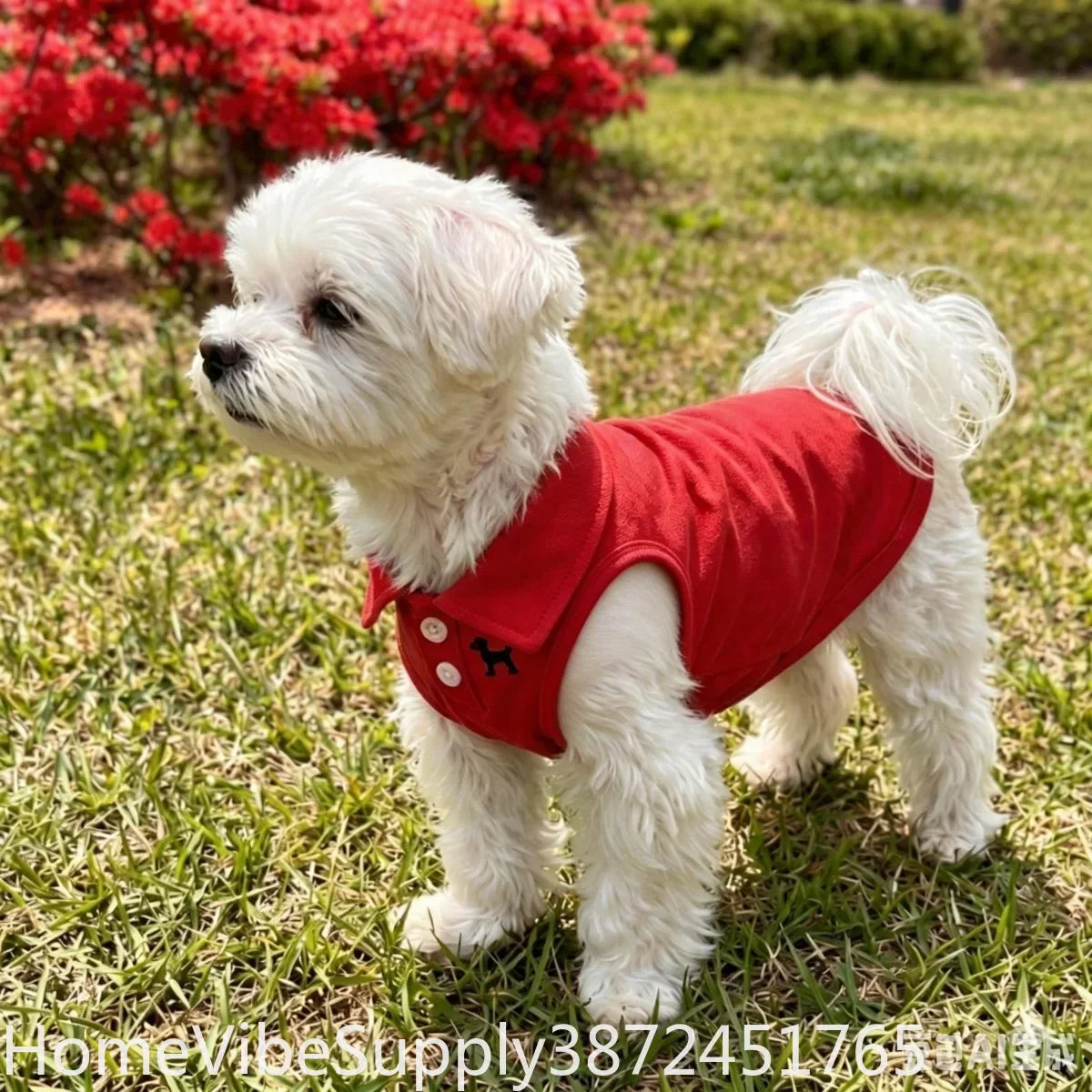 Breathable Pet Polo Shirt for Dogs and Cats