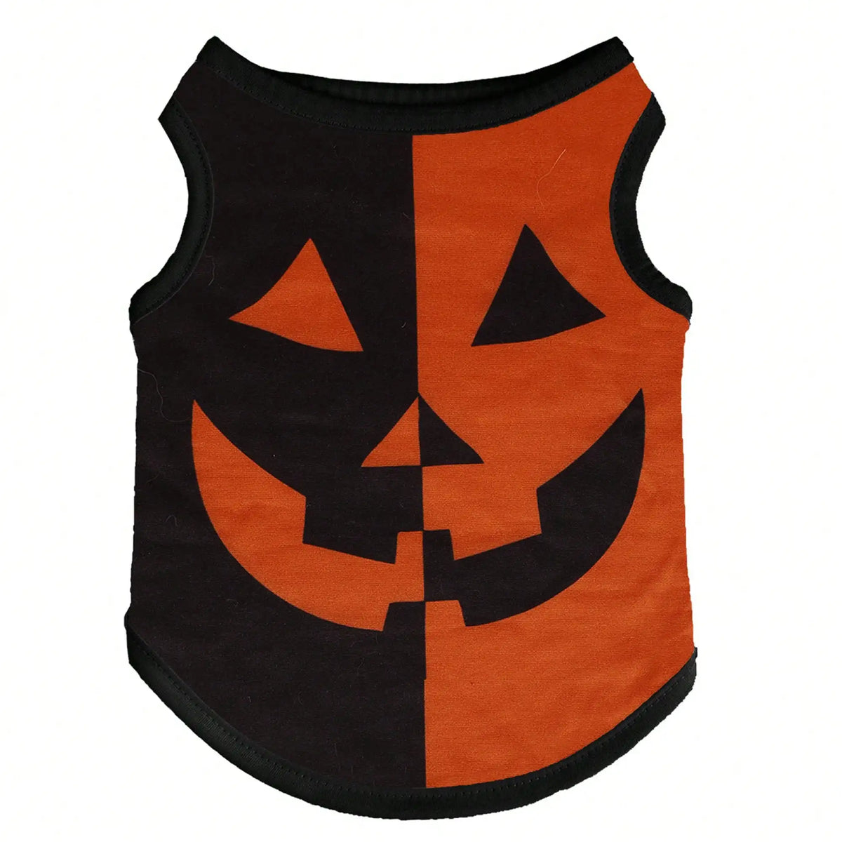 Funny Pumpkin Print Dog Costume Shirt for Holiday Parties
