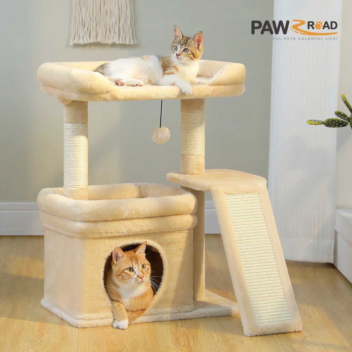 PAWZ Road Cat Tree With Sisal Scratching Post