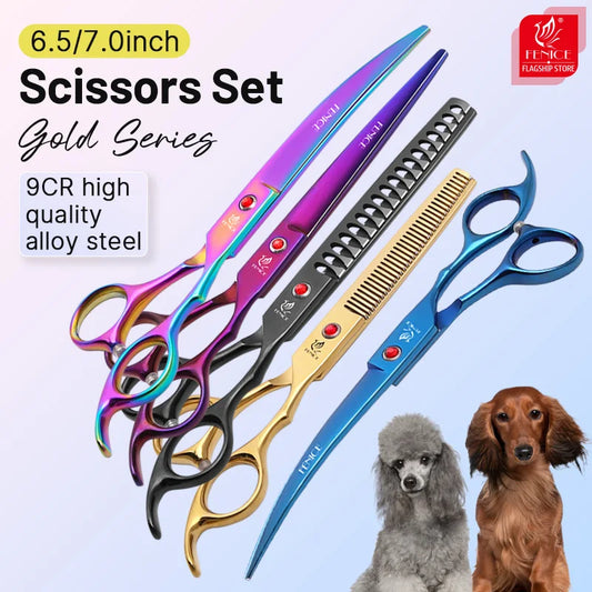 Fenice Professional Dog Grooming Scissors Set