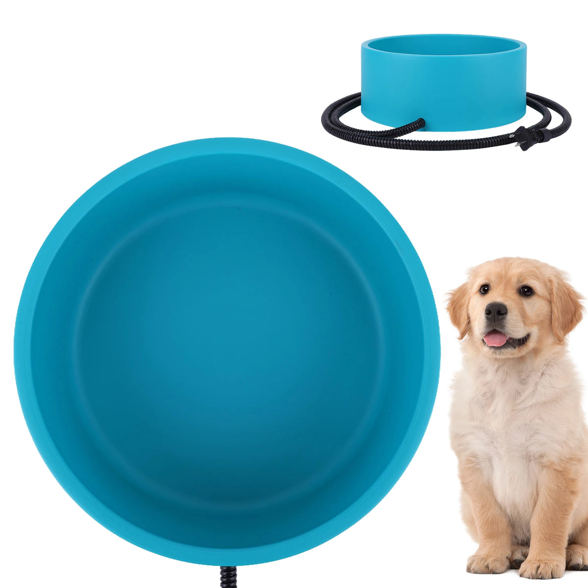 Heated Outdoor Pet Water Bowl For Winter Use