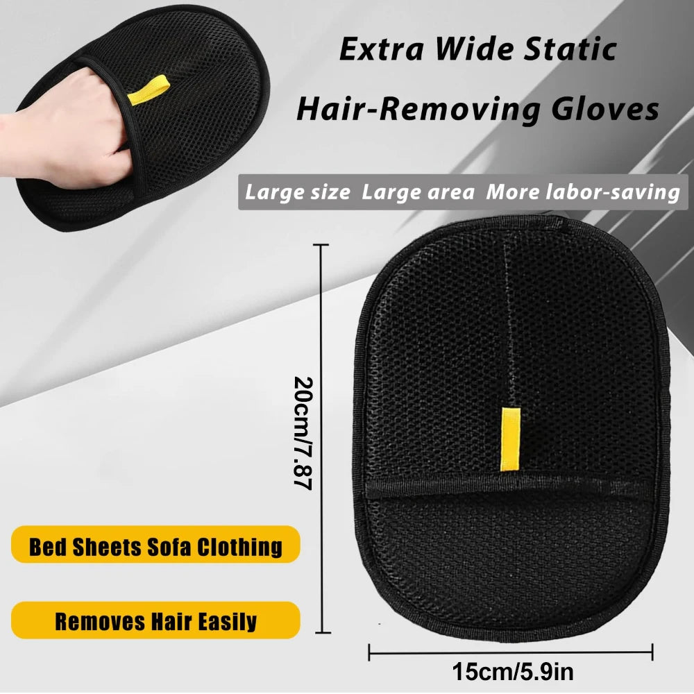 Double Sided Washable Pet Hair Remover Gloves