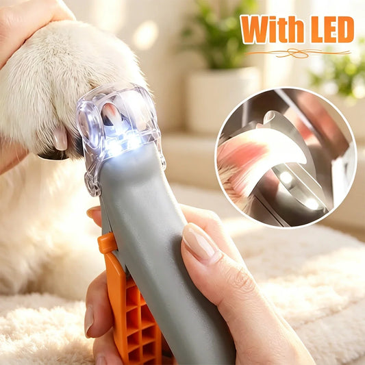 LED Light Pet Nail Clipper With Magnification