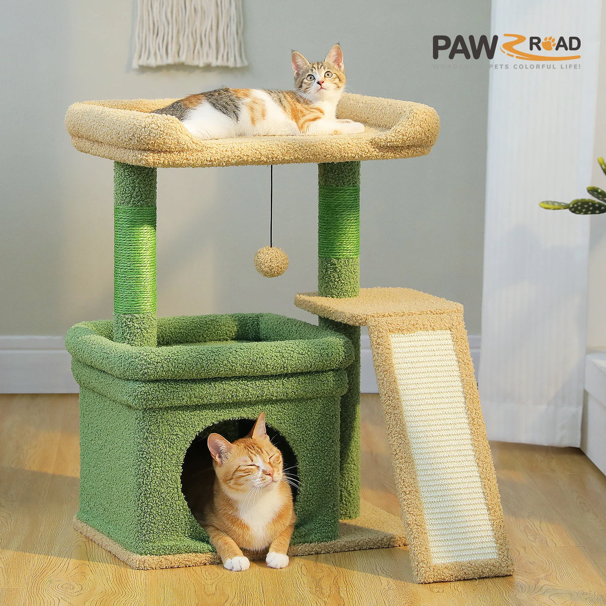 PAWZ Road Cat Tree With Sisal Scratching Post