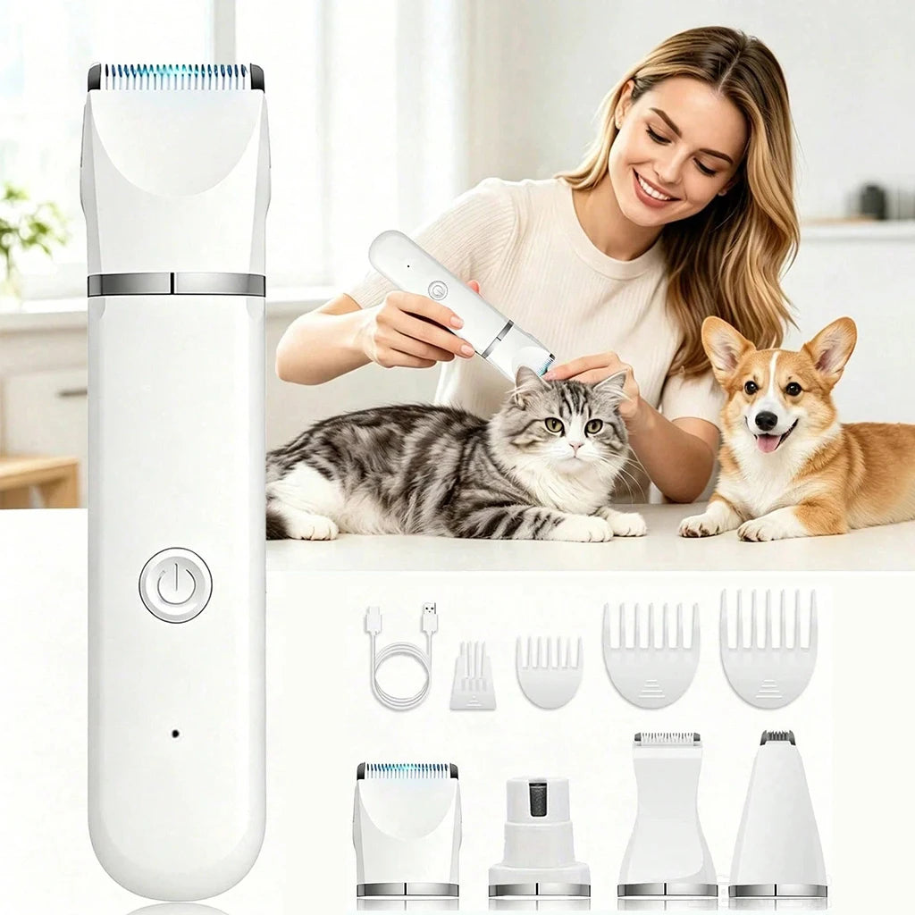 SHUYU Rechargeable Pet Grooming Clipper Kit