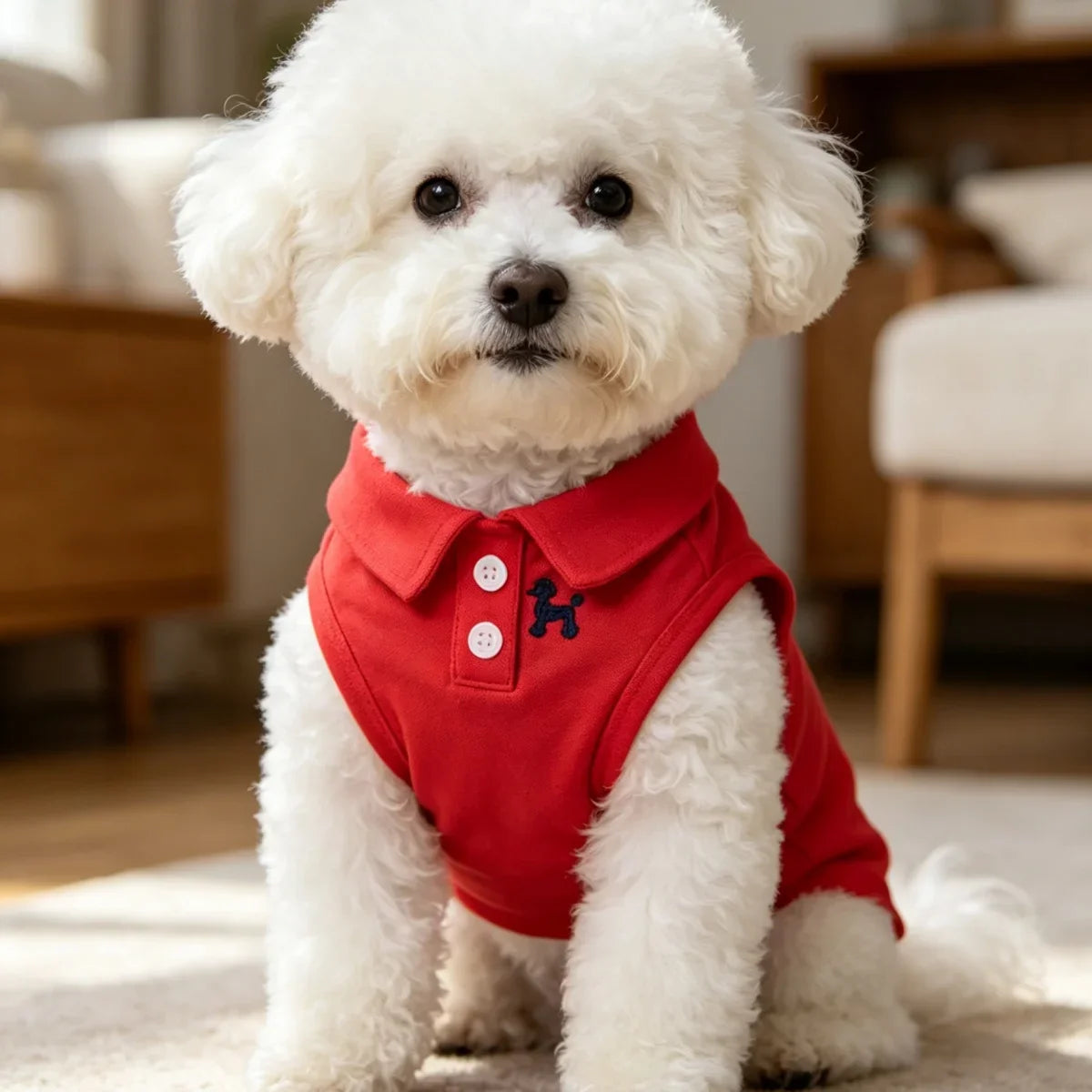 Breathable Pet Polo Shirt for Dogs and Cats